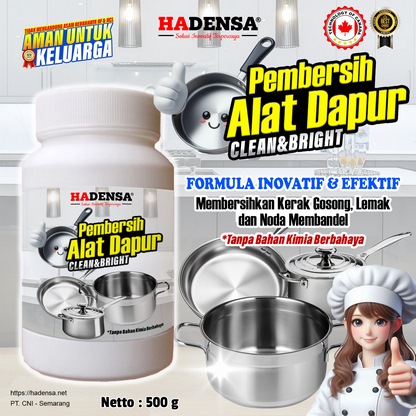 Pembersih Alat Dapur Clean & Bright Bersihkan Kerak Gosong dan Noda (500 g)