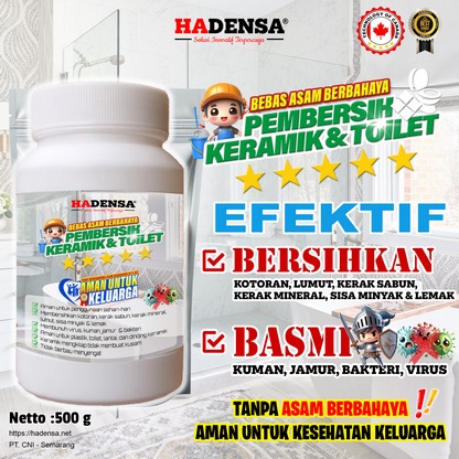 Pembersih Keramik dan Toilet (Tanpa Bahan Kimia Berbahaya)