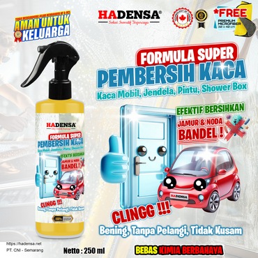 Pembersih Kaca Super – Khusus Noda Bandel, Bening Tanpa Pelangi & Anti Kusam