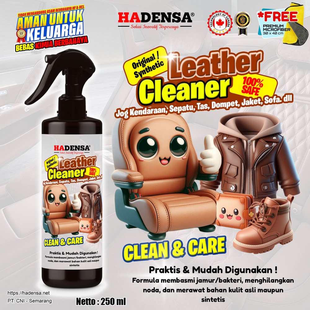 Pembersih Kulit Serbaguna – Untuk Sofa, Jok Mobil, Sepatu, Jaket & Tas